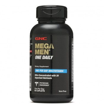 GNC Mega Men One Daily Multivitamin 60 Caplets